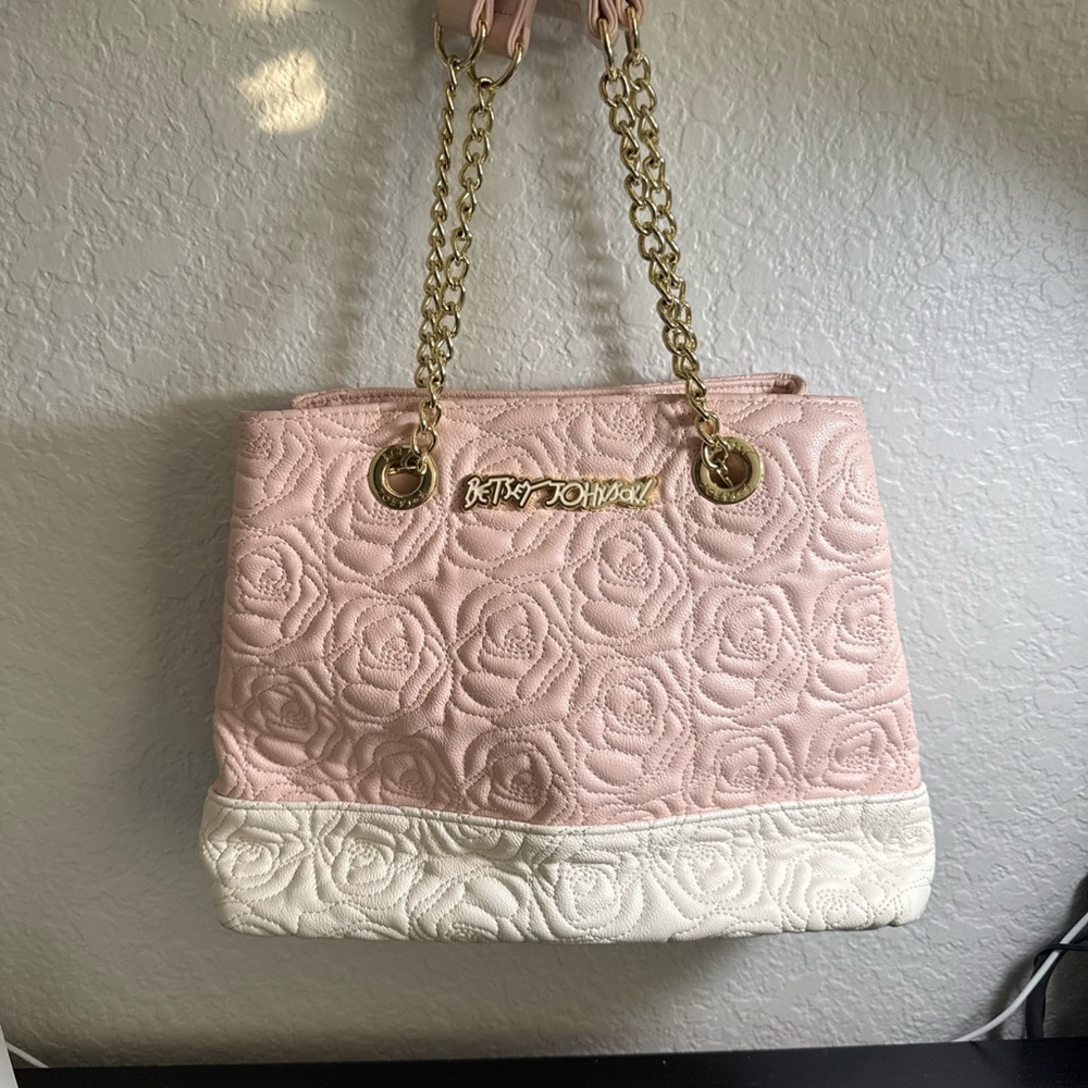 Betsey Johnson Blush Floral Shoulder Bag - Picture 9 of 9